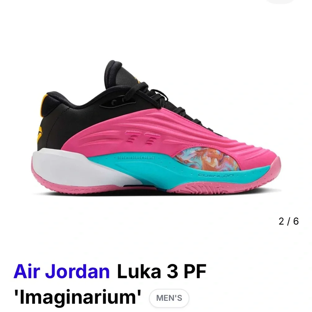 Jordan Luka 3 Basketball Shoes Men’s Size 11 Pink Prime Black FQ1284 600 NIHOB - Picture 2 of 12